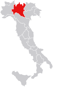 Karte Lombardei