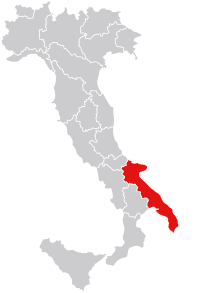 Karte Apulien