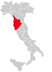 Karte Toskana