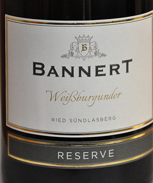 Etikett Weißburgunder - Sündlasberg - Reserve - 2016 Weingut Bannert - Weinviertel