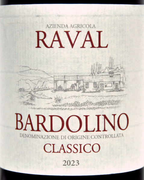 Etikett Bardolino Classico 2021- Azienda Agricola RAVAL