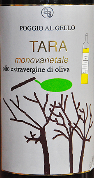 Etikett Olivenöl Poggio al Gello - Tara